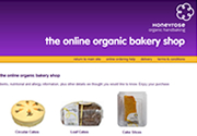 Honeyrose Organic Bakery website 2009