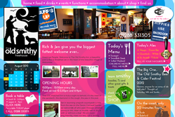 The Old Smithy Inn - website homepage by The Drawing Board