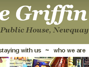 The Griffin website is a Newquay based pub and hotel designed by the Drawing Board, a Cornish web design and marketing solutions company